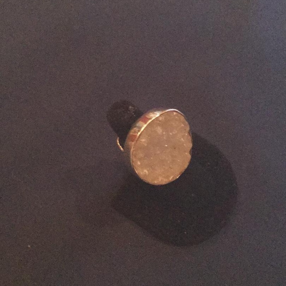 druzy ring set in sterling silver by Jane Signorelli